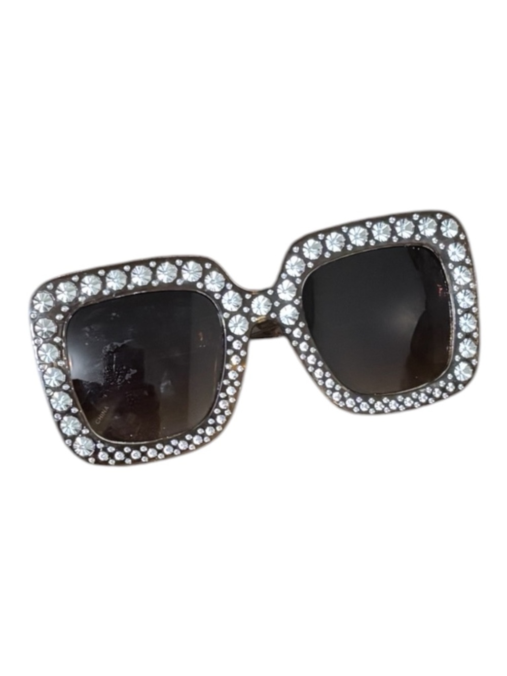 Crystal Square Sunglasses - Women's Black